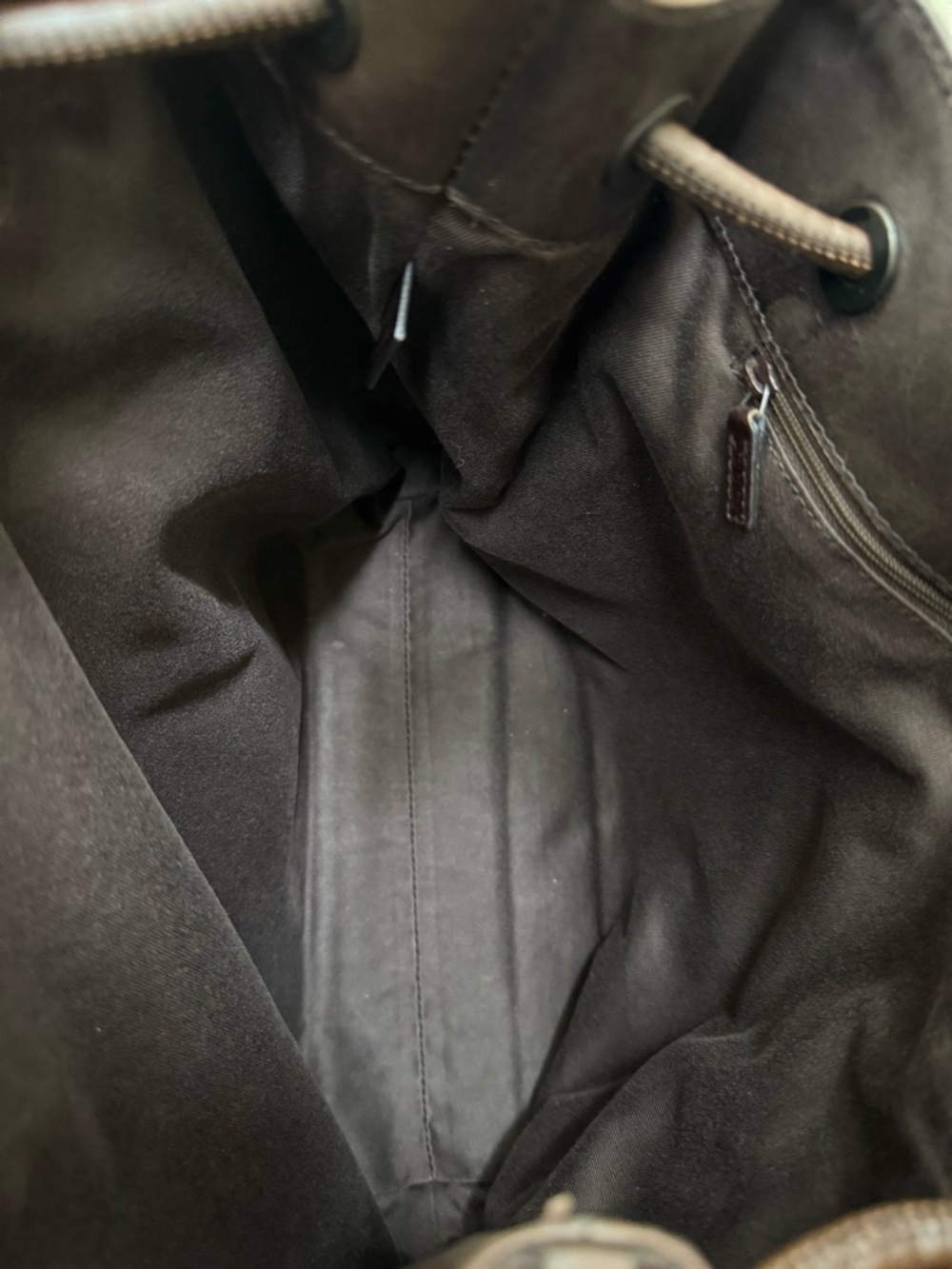GUCCI GG Monogram Brown Canvas Tote Bag - Picture 10 of 14